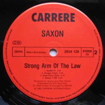 LP Saxon: Strong Arm Of The Law 629450