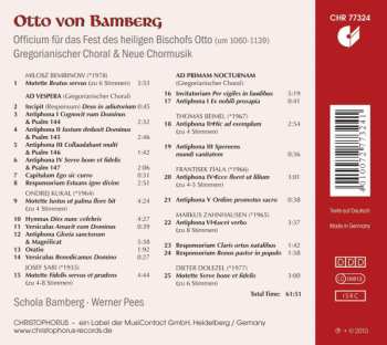 CD Schola Bamberg: Otto Von Bamberg: Officium Für Das Fest Des Heiligen Bischofs Otto 605110