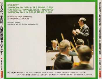 CD Franz Schubert: Symphony No.7 (No.8) In B Minor, D.759 "Unfinished" / Symphony No.5 In B-Flat Major, D.485 629409