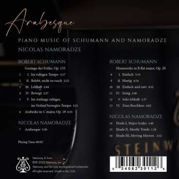 CD Robert Schumann: Arabesque: Piano Music Of Schumann And Namoradze 560863