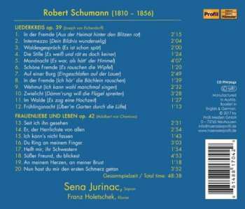 CD Robert Schumann: Liederkreis, Op. 39 / Frauenliebe Und Leben, Op. 42 375254