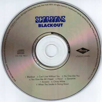 CD Scorpions: Blackout 4994