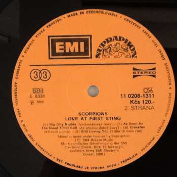 LP Scorpions: Love At First Sting 425651