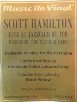 LP Scott Hamilton: Live At De Tor CLR | LTD 618608