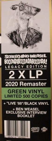 2LP Screeching Weasel: Boogadaboogadaboogada! + Live `88`` CLR | LTD 647006