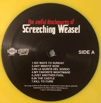 LP Screeching Weasel: The Awful Disclosures Of Screeching Weasel  CLR | LTD 660755