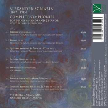 3CD Alexander Scriabine: Complete Symphonies For Piano 4-hands And 2 Pianos 573818