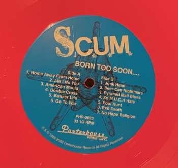 LP S.C.U.M.: Born Too Soon.... CLR 415744