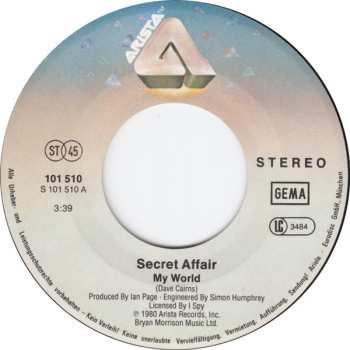 SP Secret Affair: My World / So Cool 586737