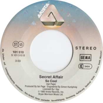 SP Secret Affair: My World / So Cool 586737