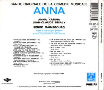 CD Serge Gainsbourg: Anna (Bande Originale De La Comedie Musicale) DIGI 614631