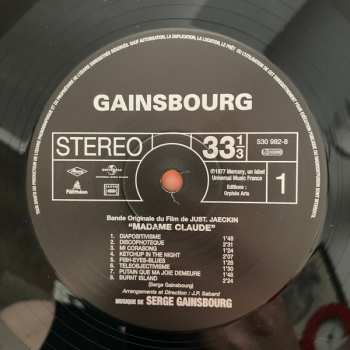 LP Serge Gainsbourg: Madame Claude (Bande Originale Du Film) LTD 466648