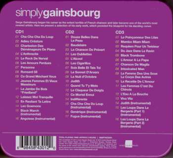 3CD/Box Set Serge Gainsbourg: Simply Gainsbourg (3 CDs From The Genius Of Chanson) 616242