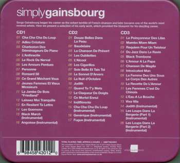 3CD/Box Set Serge Gainsbourg: Simply Gainsbourg (3 CDs From The Genius Of Chanson) 616242