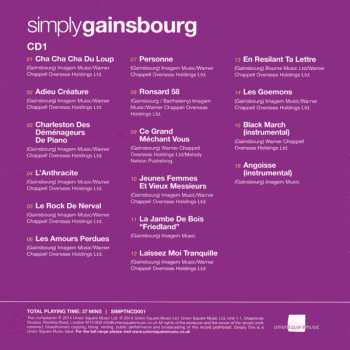 3CD/Box Set Serge Gainsbourg: Simply Gainsbourg (3 CDs From The Genius Of Chanson) 616242