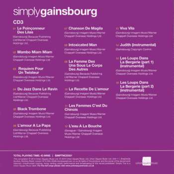 3CD/Box Set Serge Gainsbourg: Simply Gainsbourg (3 CDs From The Genius Of Chanson) 616242