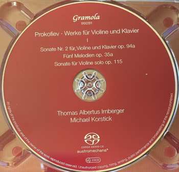 2SACD Sergei Prokofiev: Werke Für Violine Und Klavier 582412