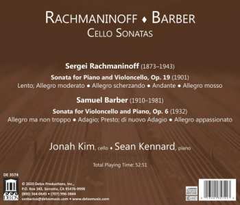 CD Sergei Vasilyevich Rachmaninoff: Cello Sonatas 327966