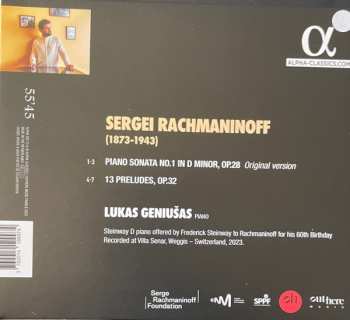 CD Sergei Vasilyevich Rachmaninoff: Piano Sonata No.1 Original Version / Preludes Op.32 563101