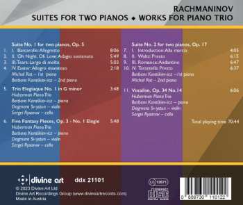 CD Sergei Vasilyevich Rachmaninoff: Suites for Two Pianos & Music for Piano Trio 600886