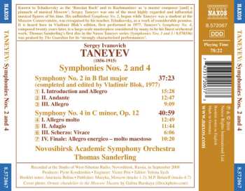 CD Sergey Ivanovich Taneyev: Symphonies Nos. 2 And 4 468149