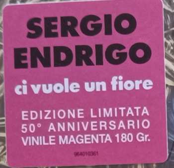 LP Sergio Endrigo: Ci Vuole Un Fiore CLR | NUM | LTD 624517