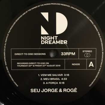 LP Seu Jorge: Night Dreamer Direct To Disc Sessions 348962