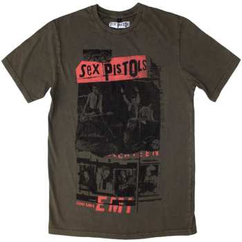 Merch Sex Pistols: Stone Wash Tričko Photo Collage