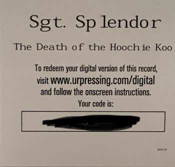 LP Sgt. Splendor: Death Of The Hoochie Koo CLR | LTD 601565