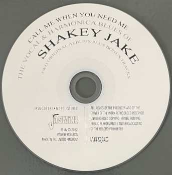 CD Shakey Jake: Call Me When You Need Me 609153