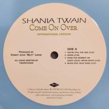 2LP Shania Twain: Come On Over (25th Anniversary Diamond Edition) CLR | LTD 583272