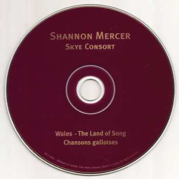 CD Shannon Mercer: Wales - The Land Of Song/Chansons Galloises 659450