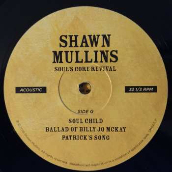 4LP Shawn Mullins: Soul's Core Revival 607637