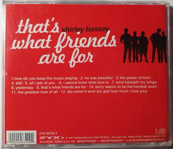 CD Shirley Bassey: That's What Friends Are For 549594