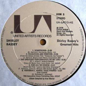 2LP Shirley Bassey: Shirley Bassey's Greatest Hits 636178