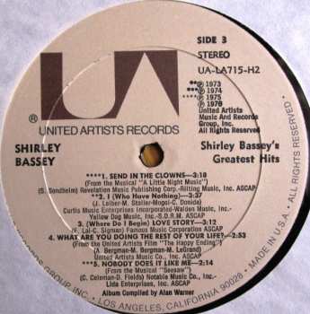 2LP Shirley Bassey: Shirley Bassey's Greatest Hits 636178