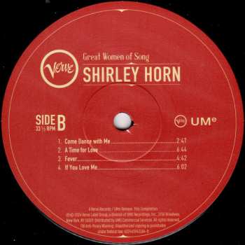 LP Shirley Horn: Great Women Of Song: Shirley Horn 647339