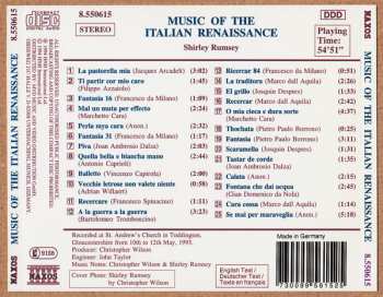 CD Shirley Rumsey: Music Of The Italian Renaissance 304708