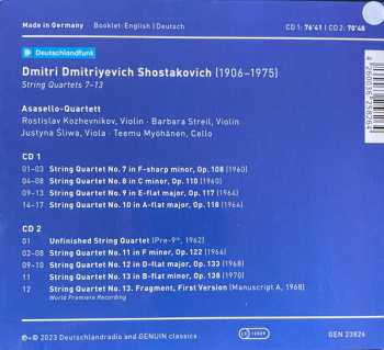 2CD Dmitri Shostakovich: String Quartets 7 - 13  563110