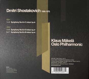 2CD Dmitri Shostakovich: Symphonies 4, 5 & 6 DIGI 628604