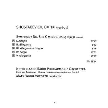 SACD Dmitri Shostakovich: Symphony No. 8 546487