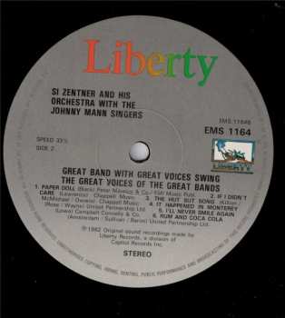 LP The Johnny Mann Singers: Great Band With Great Voices... Swing The Great Voices Of The Great Bands 533069