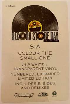 2LP Sia: Colour The Small One CLR | LTD | NUM 601467