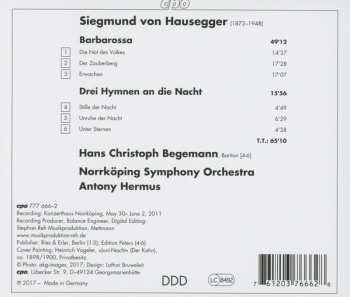 CD Norrköping Symphony Orchestra: Barbarossa • Drei Hymnen An Die Nacht    113510