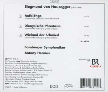 CD Bamberger Symphoniker: Dionysische Phantasie; Aufklänge; Wieland Der Schmied  246119