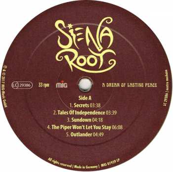 LP Siena Root: A Dream Of Lasting Peace LTD 255140