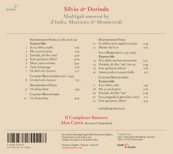 CD Sigismondo D'India: Silvio & Dorinda - Madrigali Amorisi By d'India, Marenzio & Monteverdi 294588