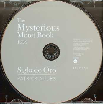 CD Siglo De Oro: The Mysterious Motet Book 1539 582018