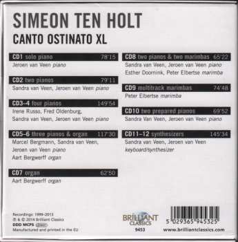 12CD/Box Set Simeon ten Holt: Canto Ostinato XL 113999