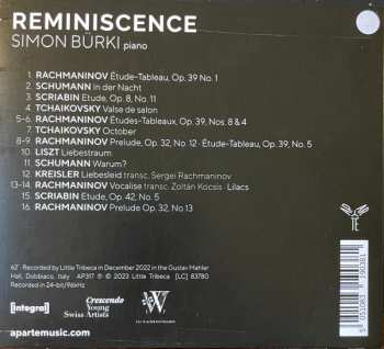 CD Simon Bürki: Reminiscence 582069